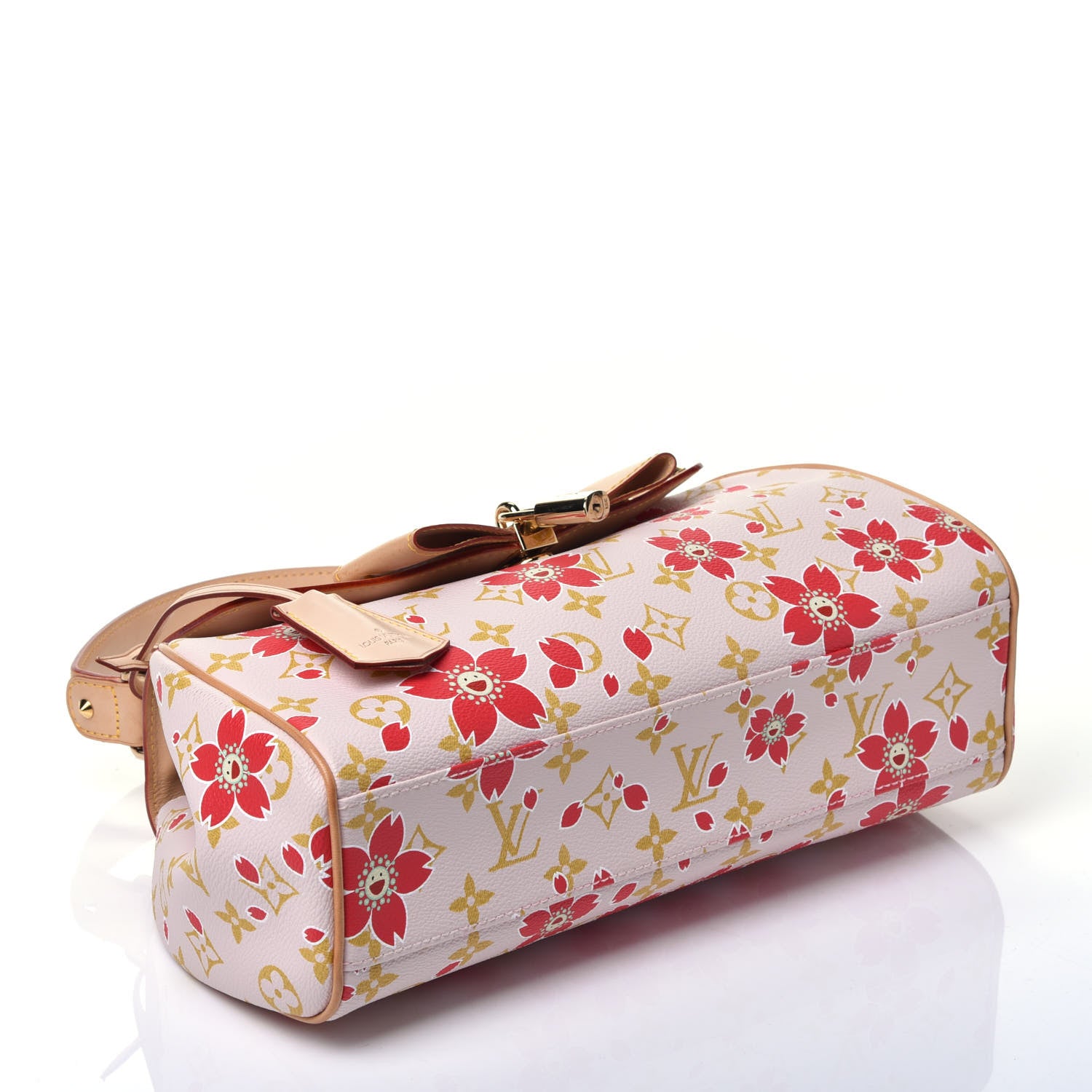 Louis Vuitton Monogram Cherry Blossom Sac Retro Bag Red 4 of 10