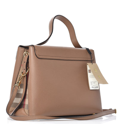 Burberry Derby Calfskin House Check Medium Camberley Dark Sand 3 of 11