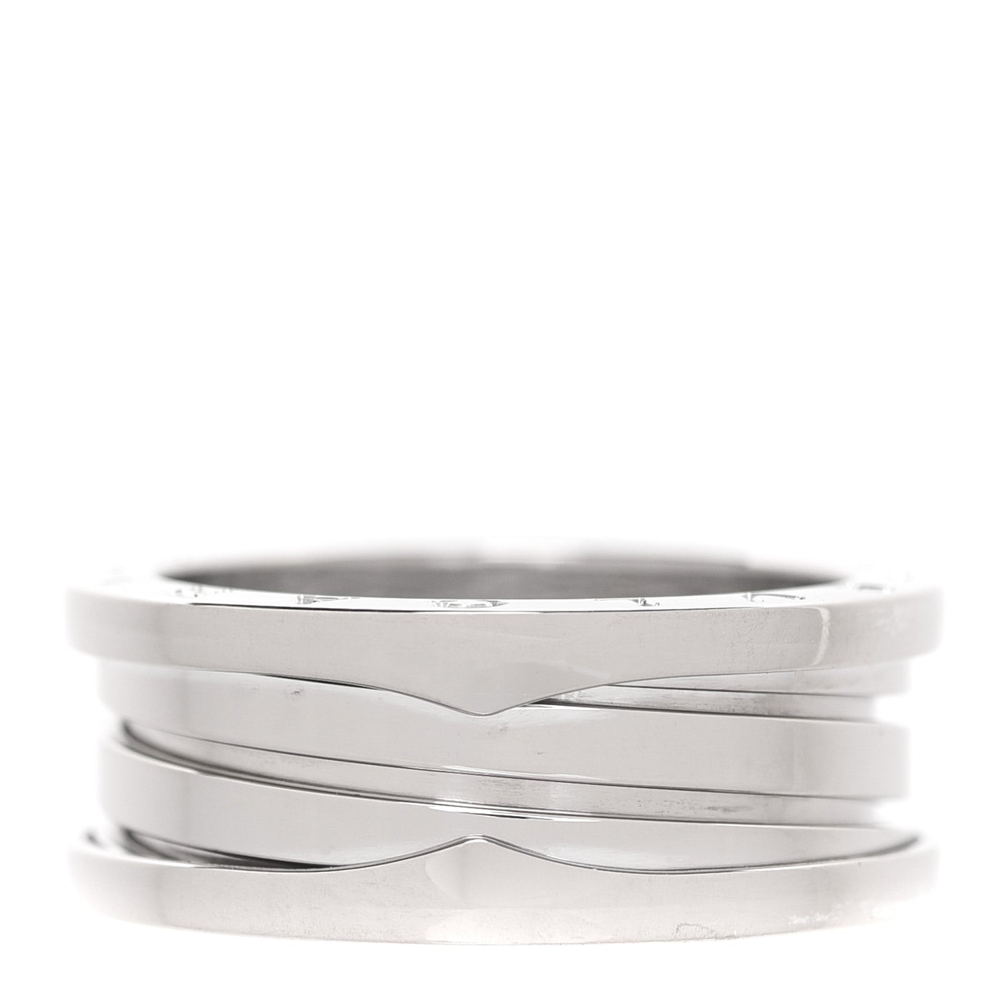 18K White Gold B.Zero1 Three-Band Ring 58 8.25