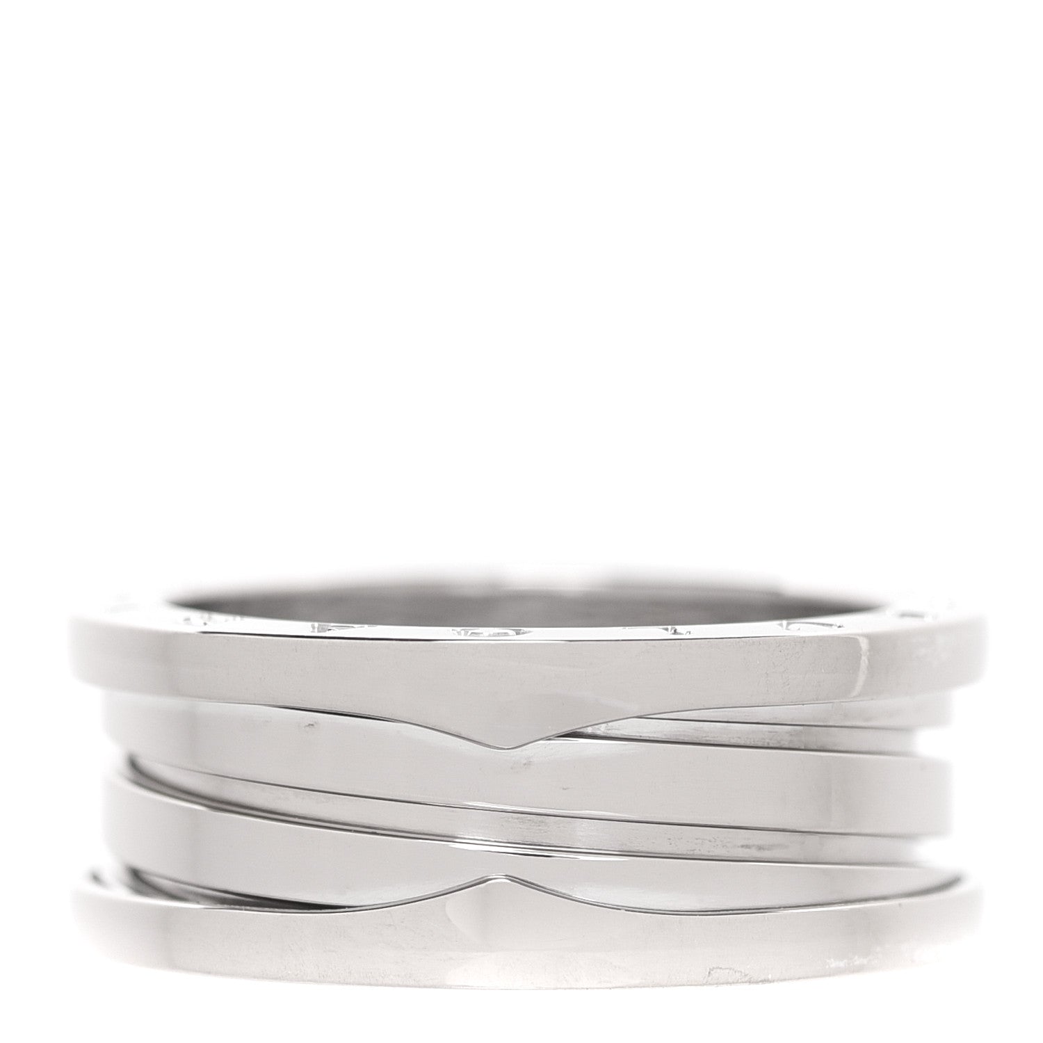 Bulgari 18K White Gold B.Zero1 Three-Band Ring 58 8.25 3 of 5