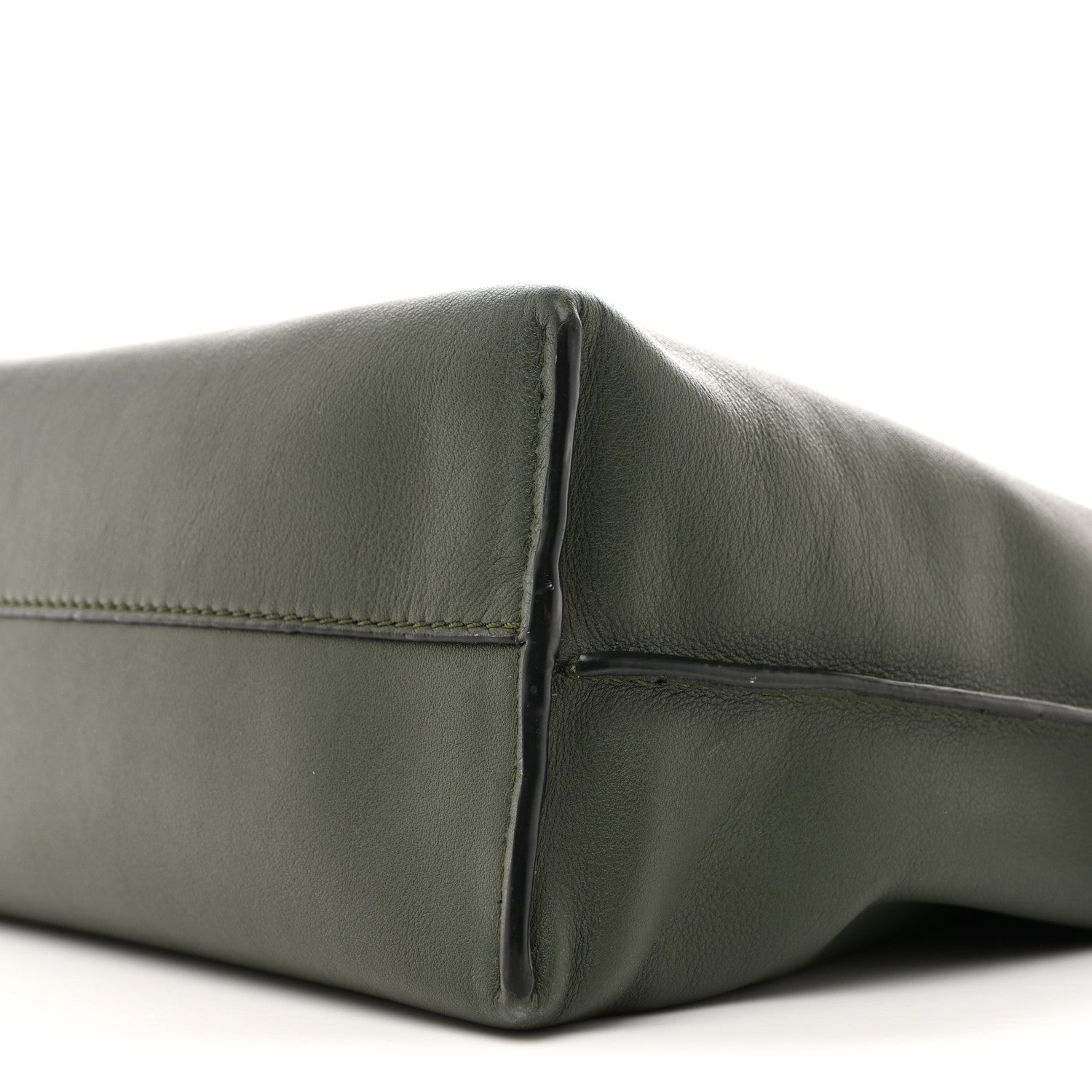 Loewe Calfskin Flamenco Knot Clutch Vintage Khaki 18 of 29