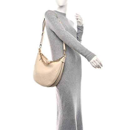Louis Vuitton Empreinte Monogram Giant Loop Hobo Cream 2 of 13