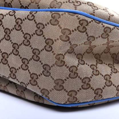 Gucci Monogram Medium Sukey Hobo Blue 7 of 12