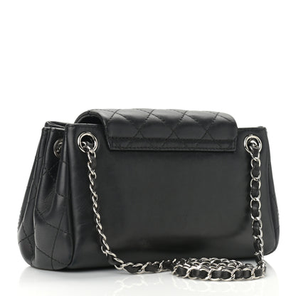 Chanel Lambskin Quilted CC Small Accordion Shopping Bag Black 2 of 10