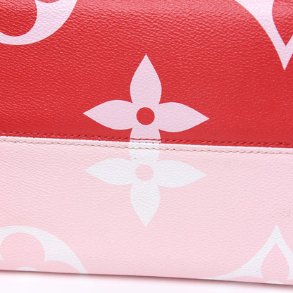 Louis Vuitton Monogram Giant Onthego GM Rouge Rose 10 of 11