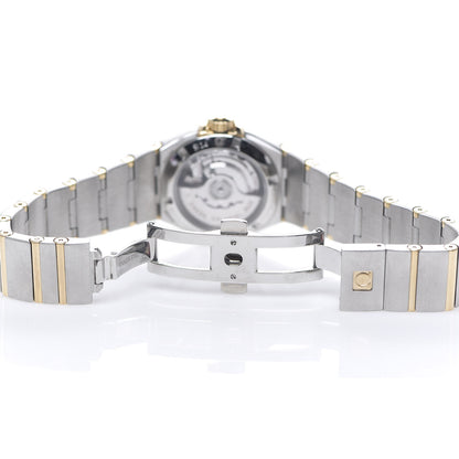 Omega Stainless Steel 18K Yellow Gold Diamond Bezel Yellow Mother of Pearl 27mm Constellation Automatic Watch 123.25.27.20.57.002 5 of 6