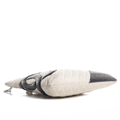 Chanel Calfskin Quilted Cambon Flat Tote White 4 of 7
