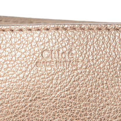 Chloe Metallic Grained Goatskin Nano Drew Shoulder Bag Abstract Gold 7 of 14