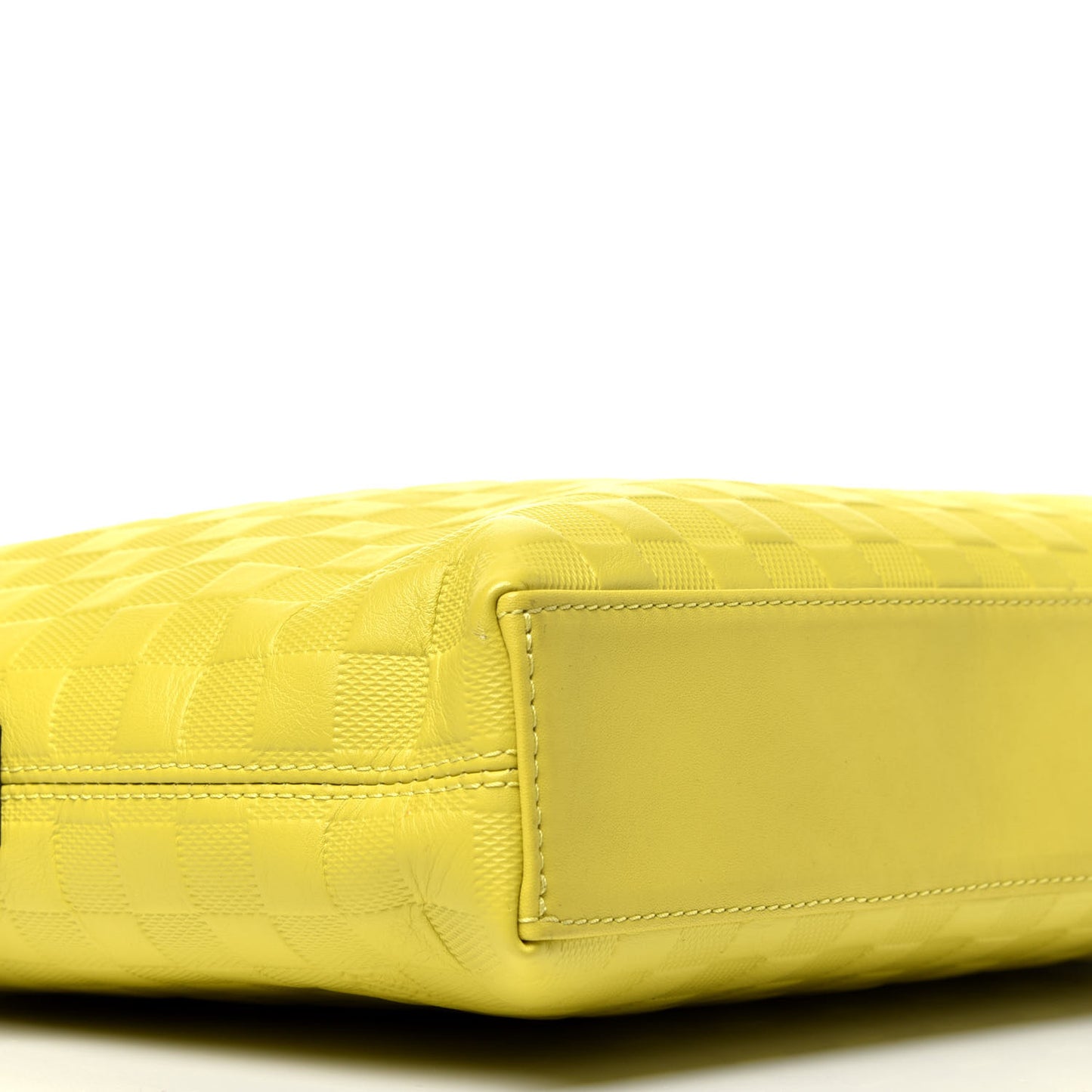Damier Infini Porte-Documents Vert Acide
