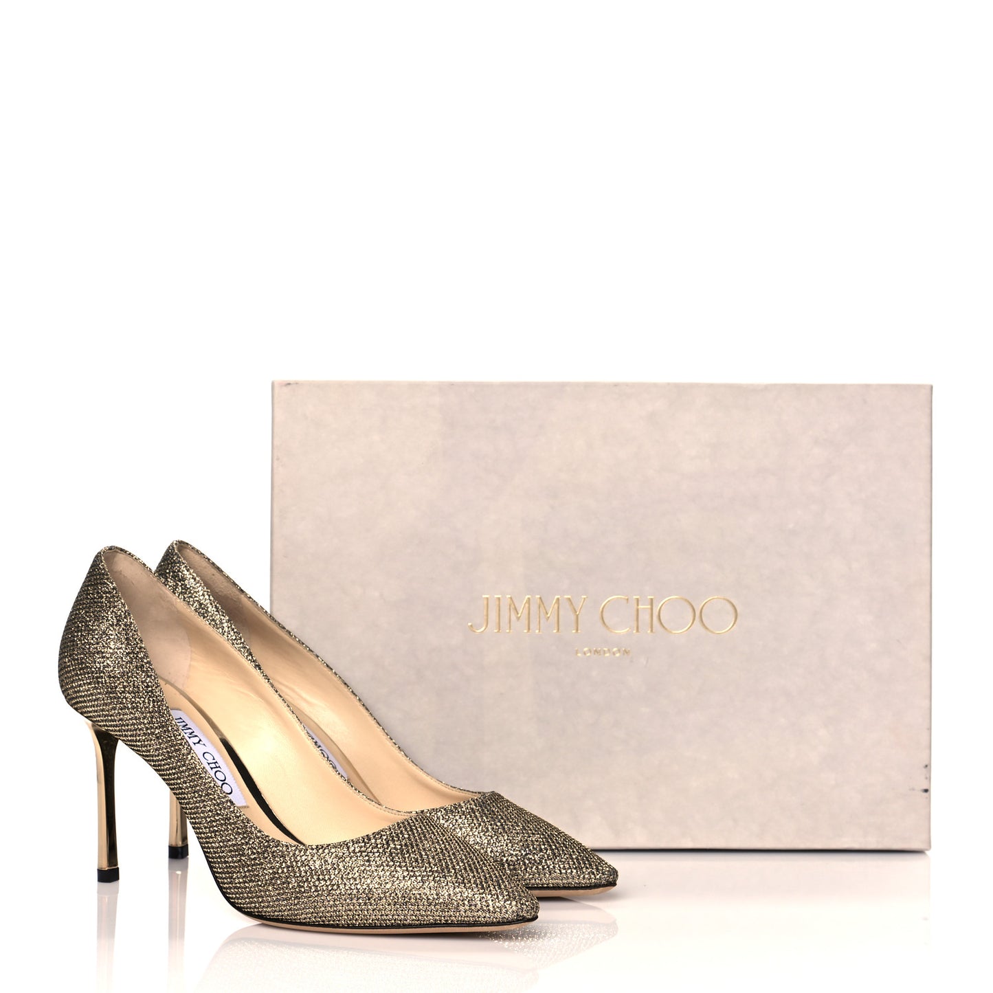 Glitter Fabric Romy 85 Pumps 36.5 Light Bronze