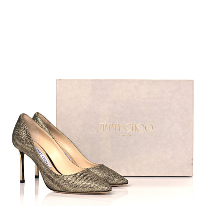 Jimmy Choo Glitter Fabric Romy 85 Pumps 36.5 Light Bronze 11 of 11