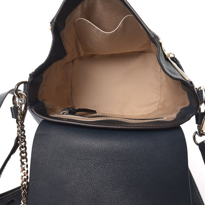 Chloe Suede Calfskin Small Faye Backpack Silver Blue 5 of 7