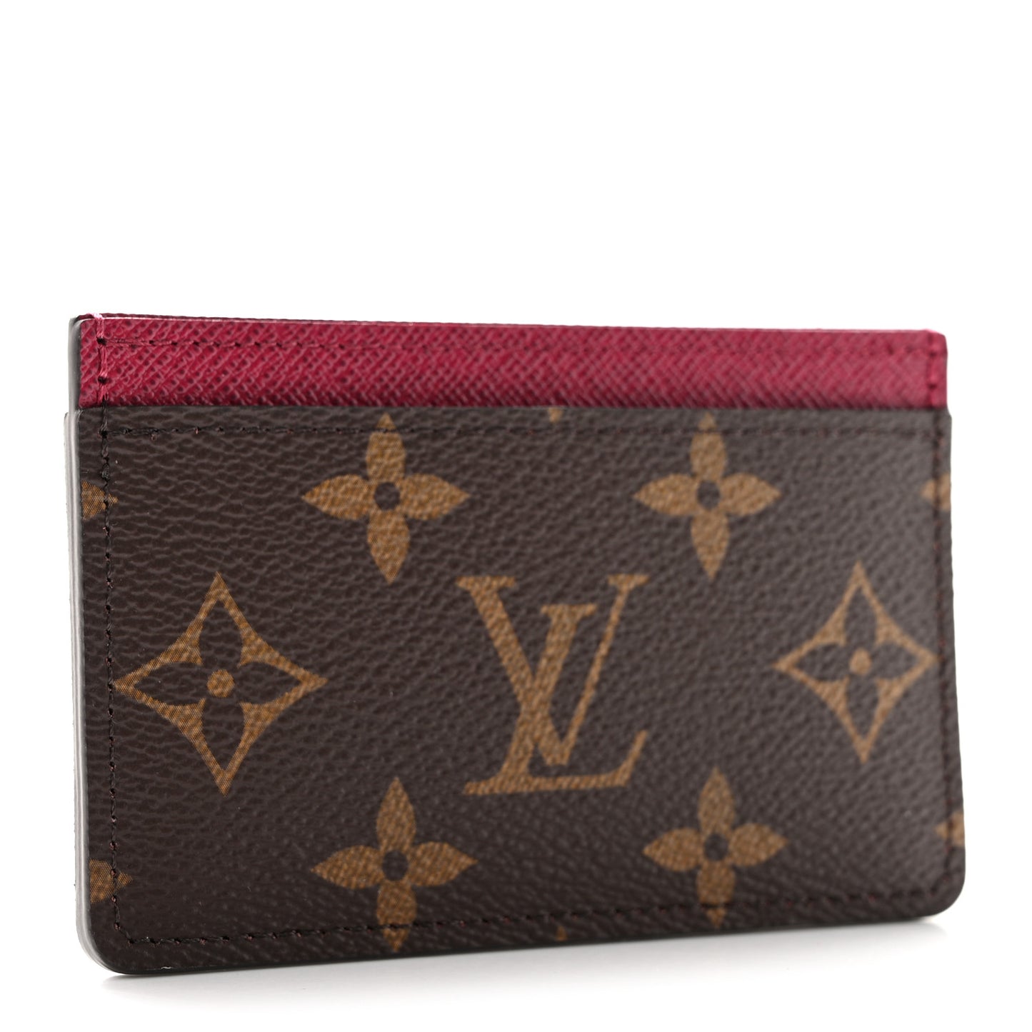 Monogram Card Holder Fuchsia