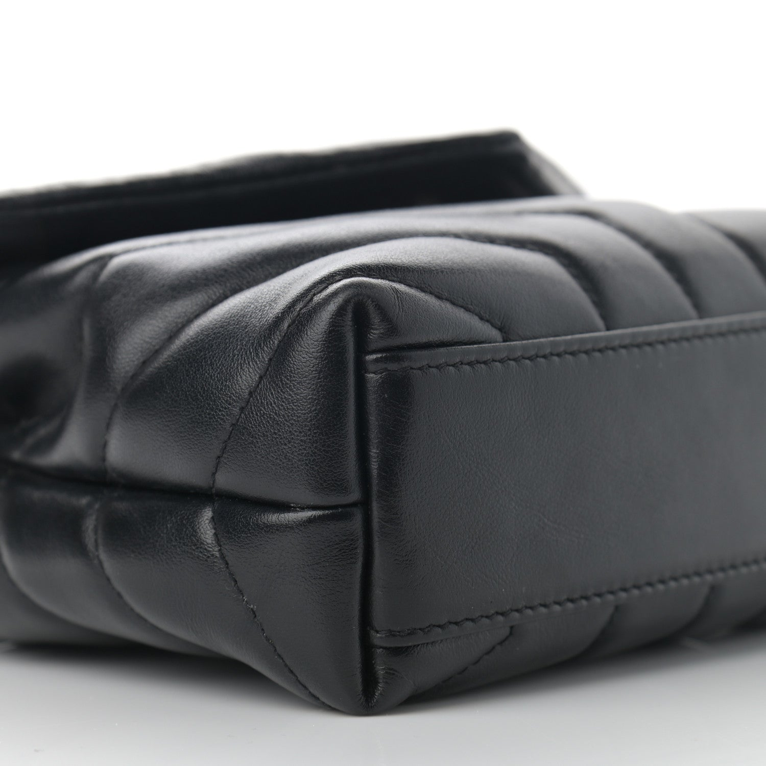 Saint Laurent Calfskin Y Quilted Monogram Toy Loulou Crossbody Bag Black 5 of 12