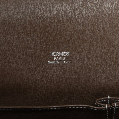Hermes Taurillon Clemence Jypsiere 34 Etoupe 8 of 9