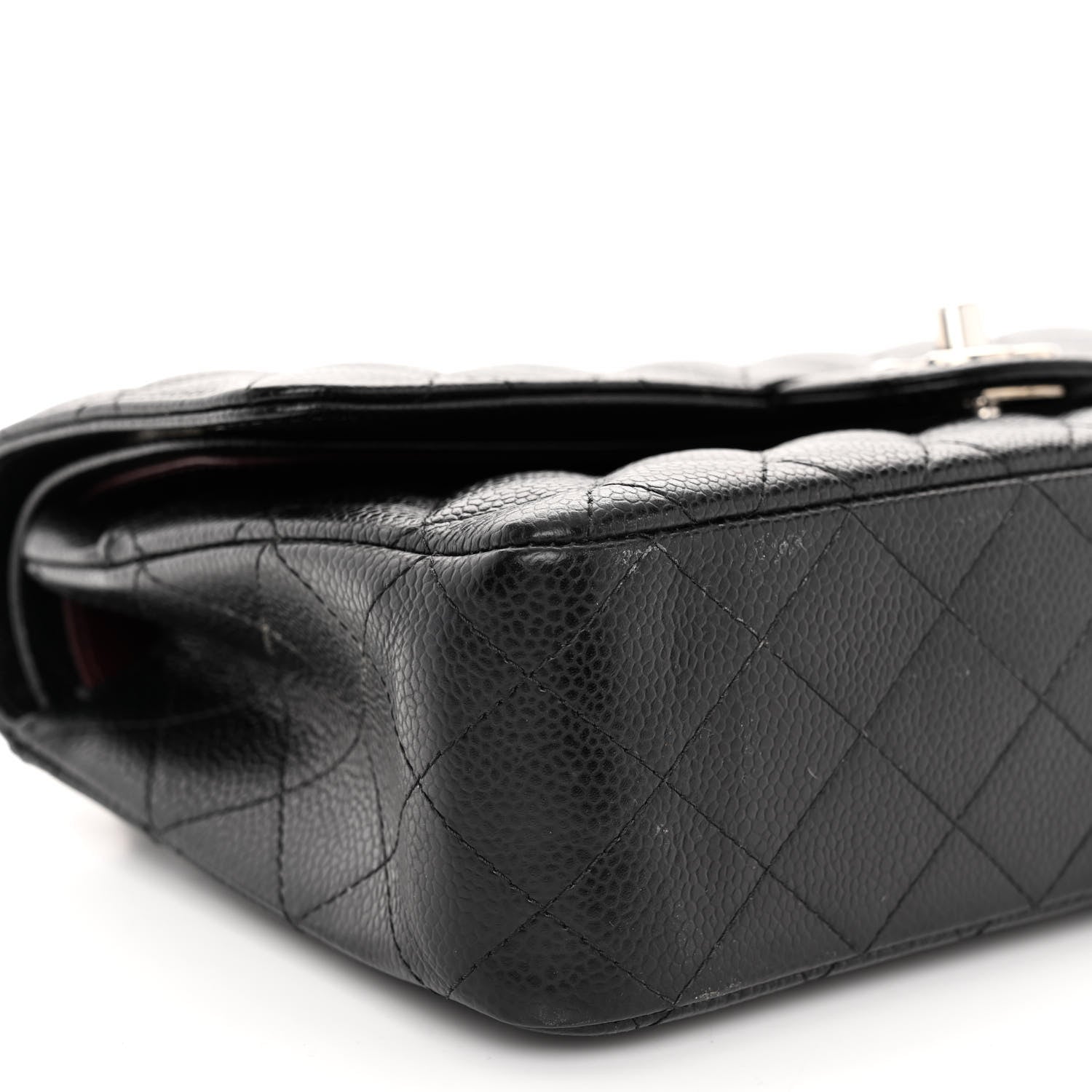 Chanel Caviar Quilted Medium Double Flap Black 9 of 10