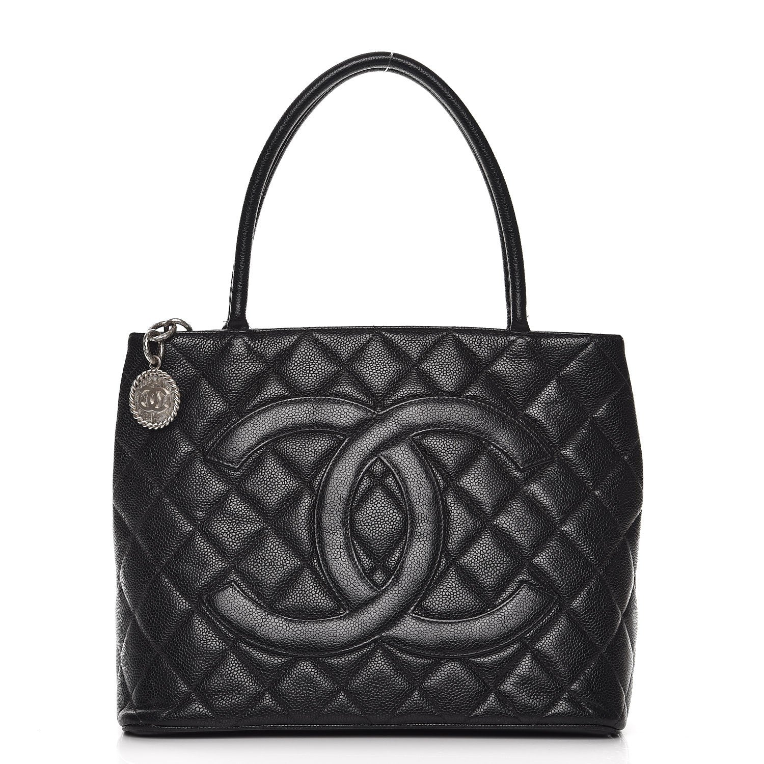 Chanel Caviar Quilted Medallion Tote Black 1 of 16