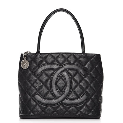 Chanel Caviar Quilted Medallion Tote Black 1 of 16