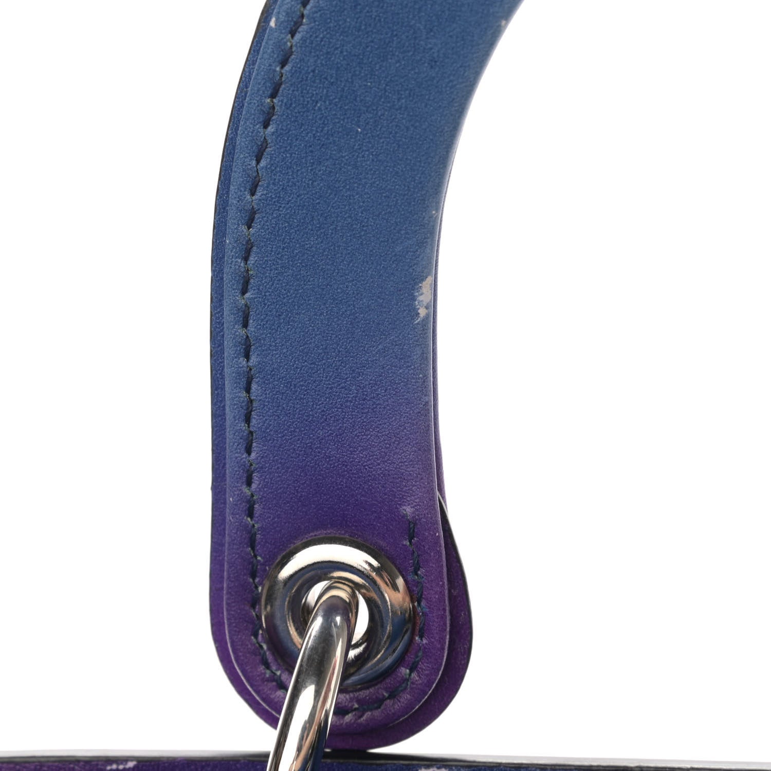 Christian Dior Box Calfskin Gradient Medium Lady Dior Purple Blue Green 13 of 14