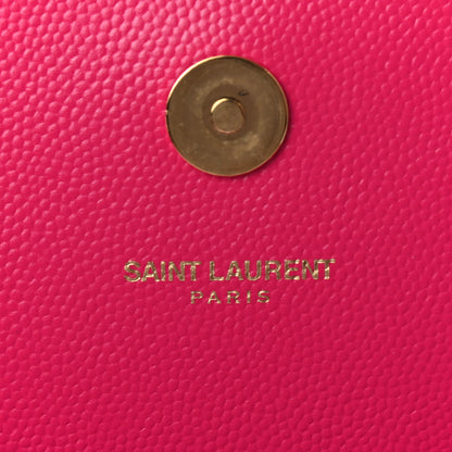 Saint Laurent Grain De Poudre Classic Monogram Kate Clutch Lipstick Fuchsia 5 of 10