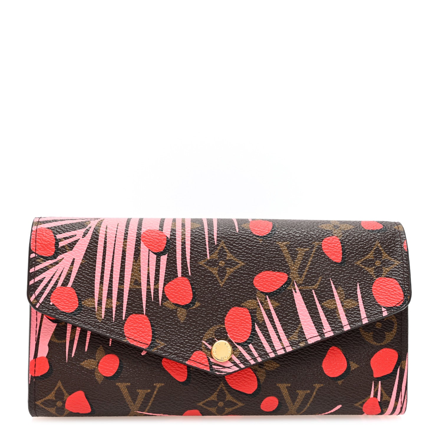 Louis Vuitton Monogram Jungle Dots Sarah Wallet Sugar Pink Poppy 1 of 7