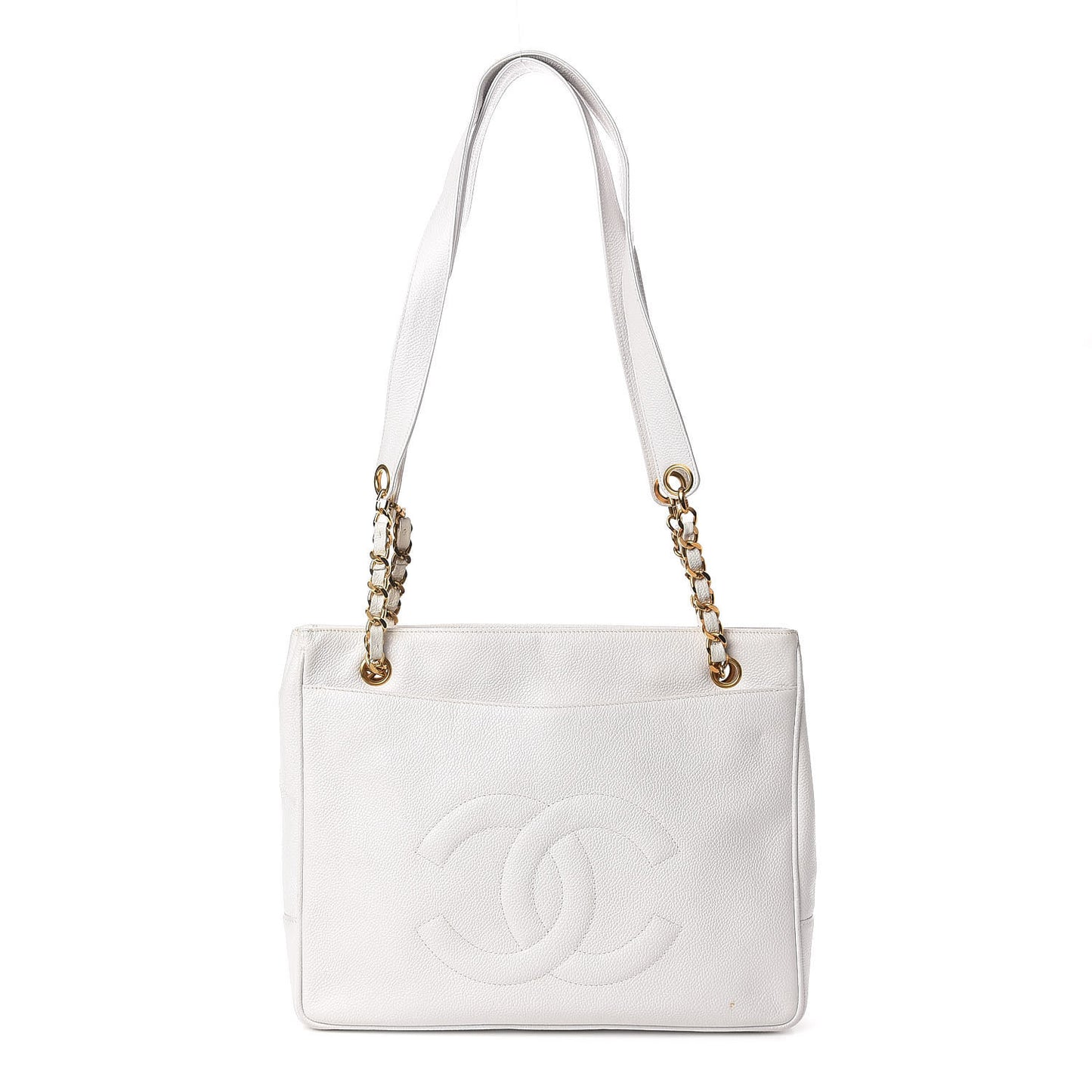 Caviar CC Timeless Tote White