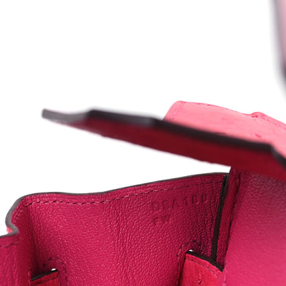 Hermes Ostrich Birkin 30 Rose Tyrien 7 of 10