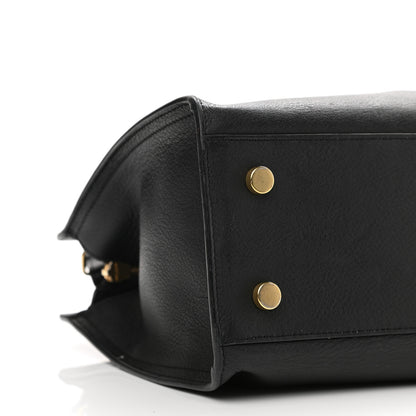 Saint Laurent Calfskin Monogram Baby Downtown Cabas Black 9 of 10