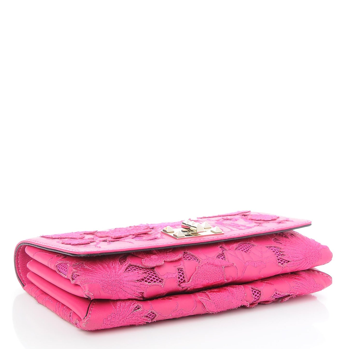 Nappa Lace Girello Flap Pop Fuxia