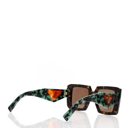 Prada Acetate Symbole Sunglasses SPR 23Y Red Tortoise 4 of 8