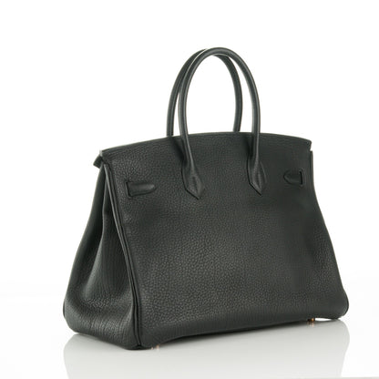 Hermes Taurillon Clemence Birkin 35 Black 3 of 24