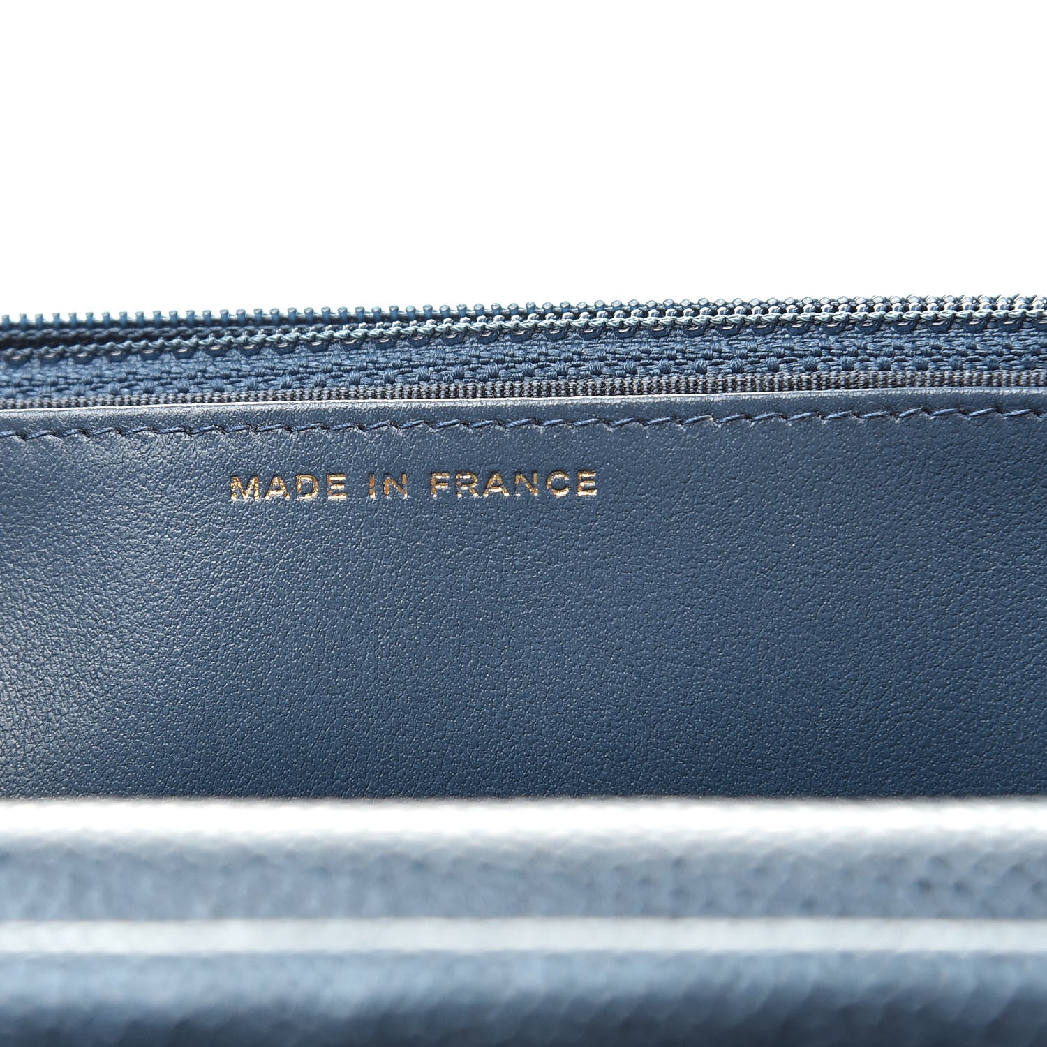Chanel Iridescent Caviar Quilted Wallet On Chain WOC Dark Blue 7 of 12