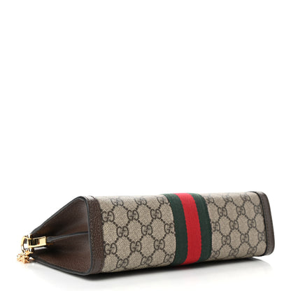 Gucci GG Supreme Monogram Web Small Ophidia Chain Shoulder Bag Brown 3 of 4