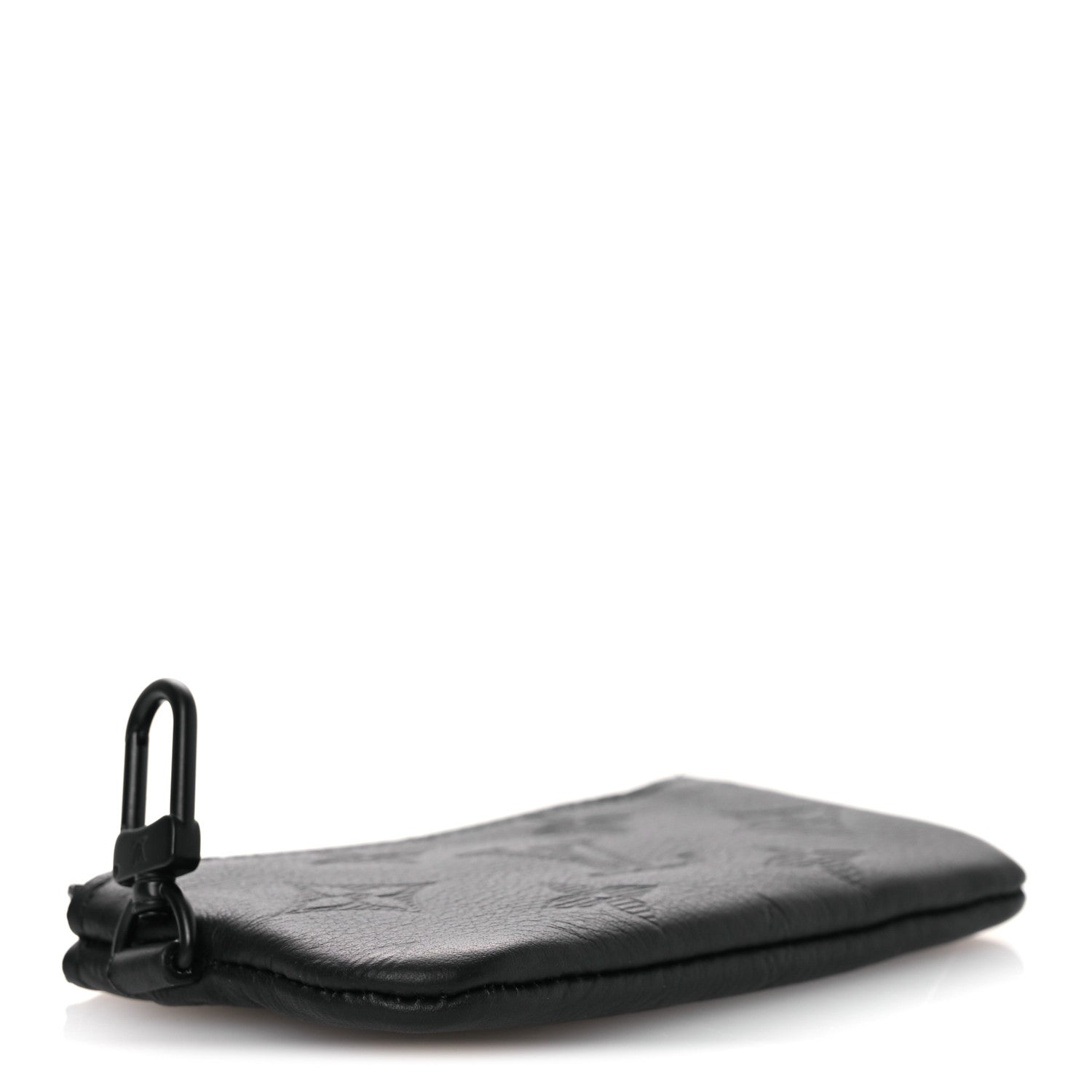 Louis Vuitton Calfskin Monogram Shadow Key Pouch Black 4 of 7