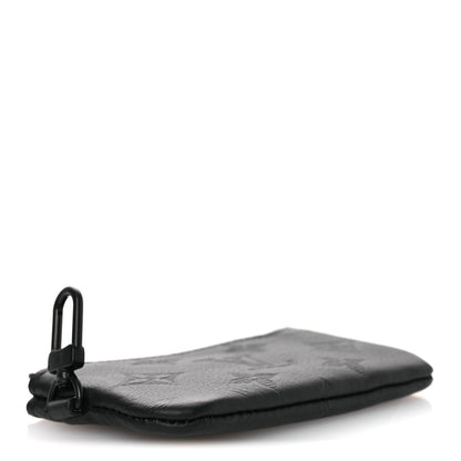 Louis Vuitton Calfskin Monogram Shadow Key Pouch Black 4 of 7