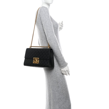 Gucci Guccissima Medium Padlock Shoulder Bag Black 3 of 13