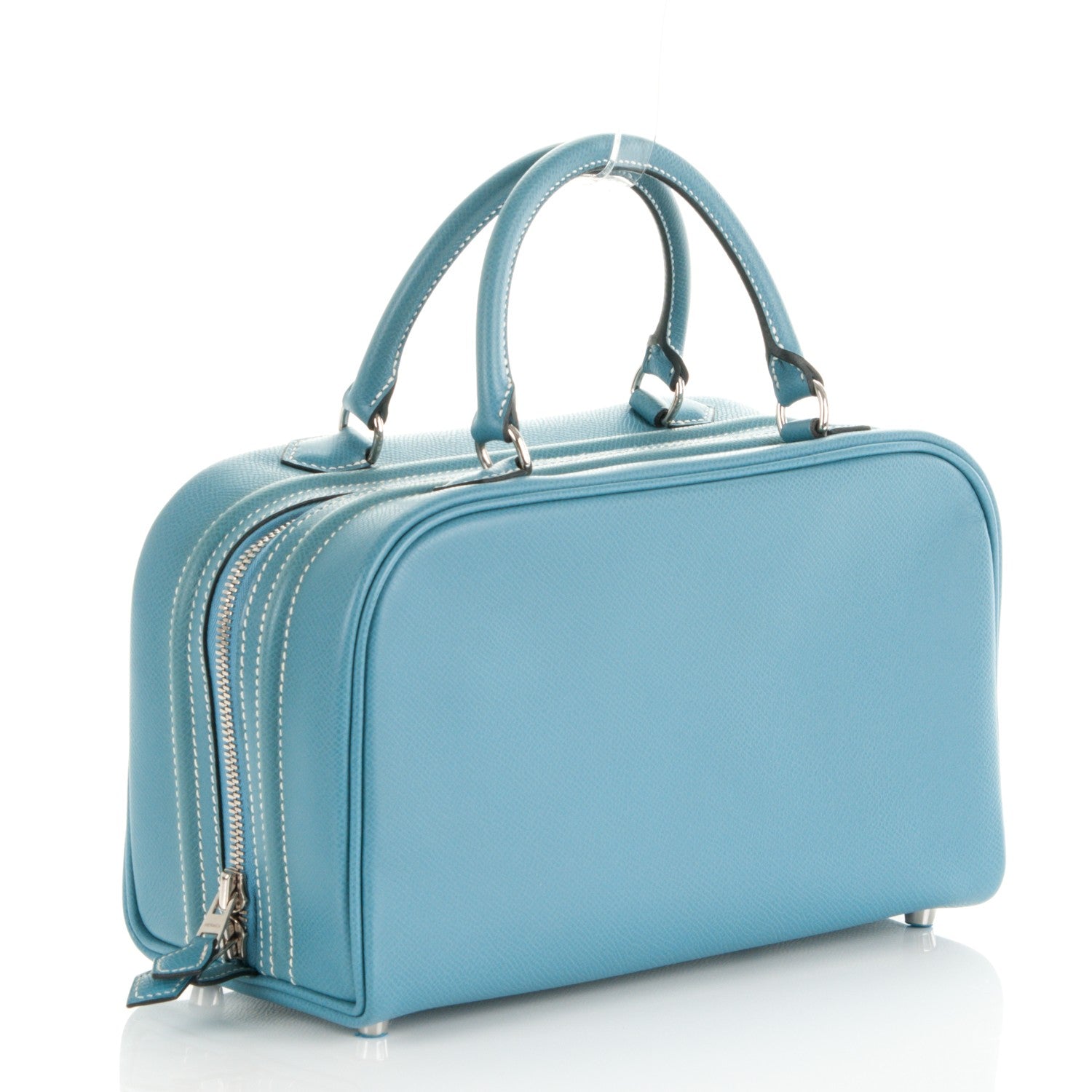 Hermes Veau Epsom Sac En Vie 26 Blue Jean 3 of 6