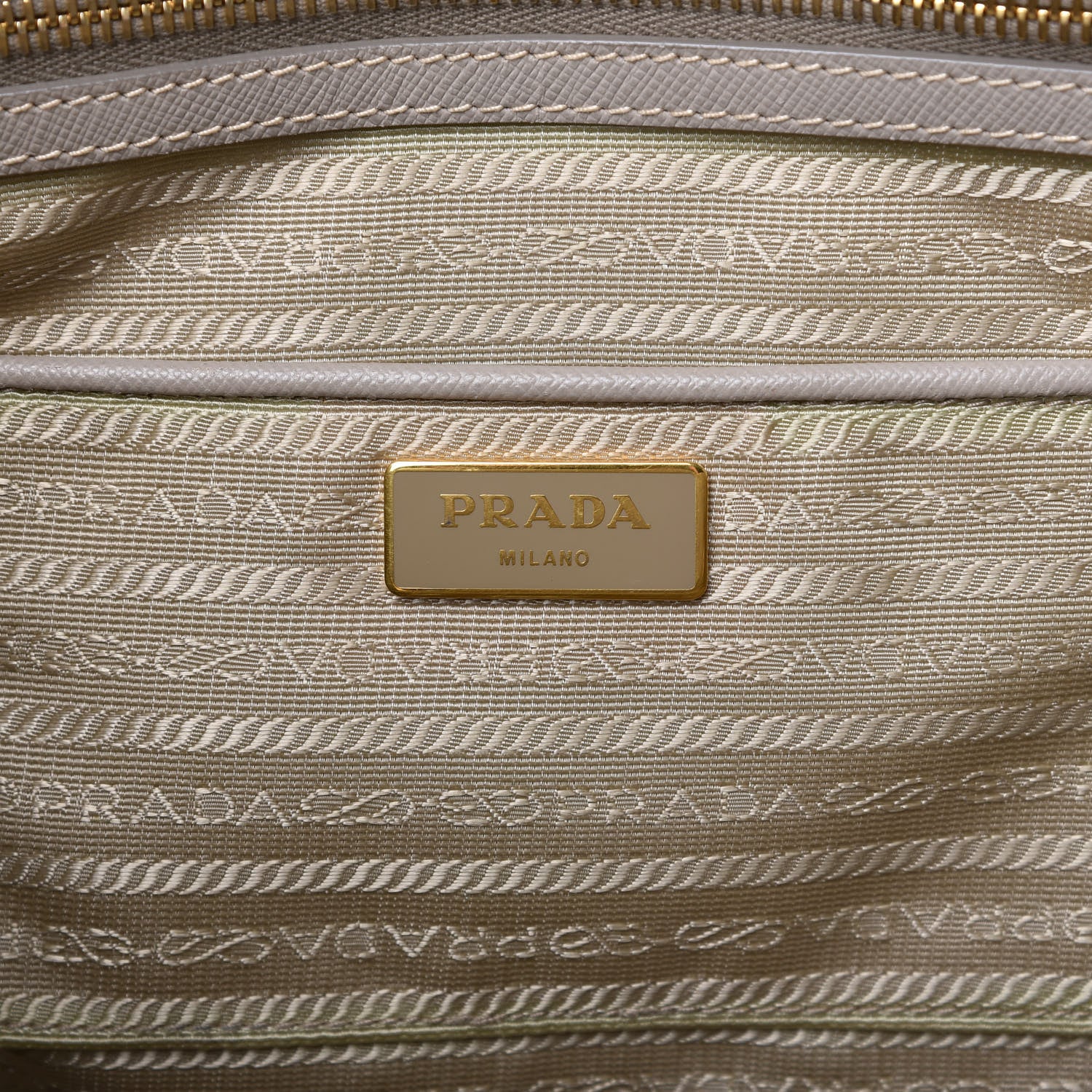 Prada Saffiano Soft Calfskin Tote Argilla 8 of 10