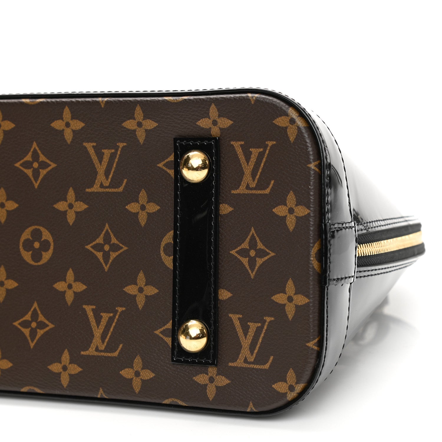 Louis Vuitton Patent Monogram Alma PM Black 7 of 10