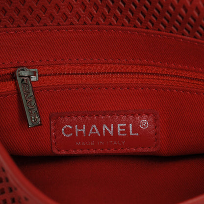 Chanel Perforated Calfskin Small Up In The Air Flap Red 7 of 8