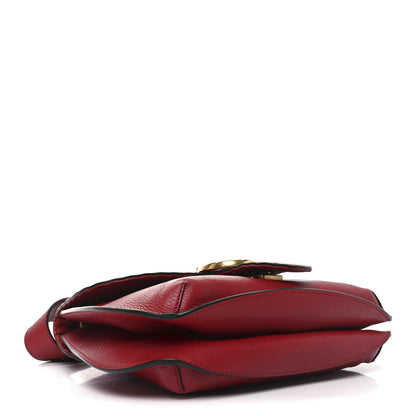 Gucci Cellarius Calfskin Feline GG Marmont Flap Shoulder Bag Vulcanic Red 4 of 10