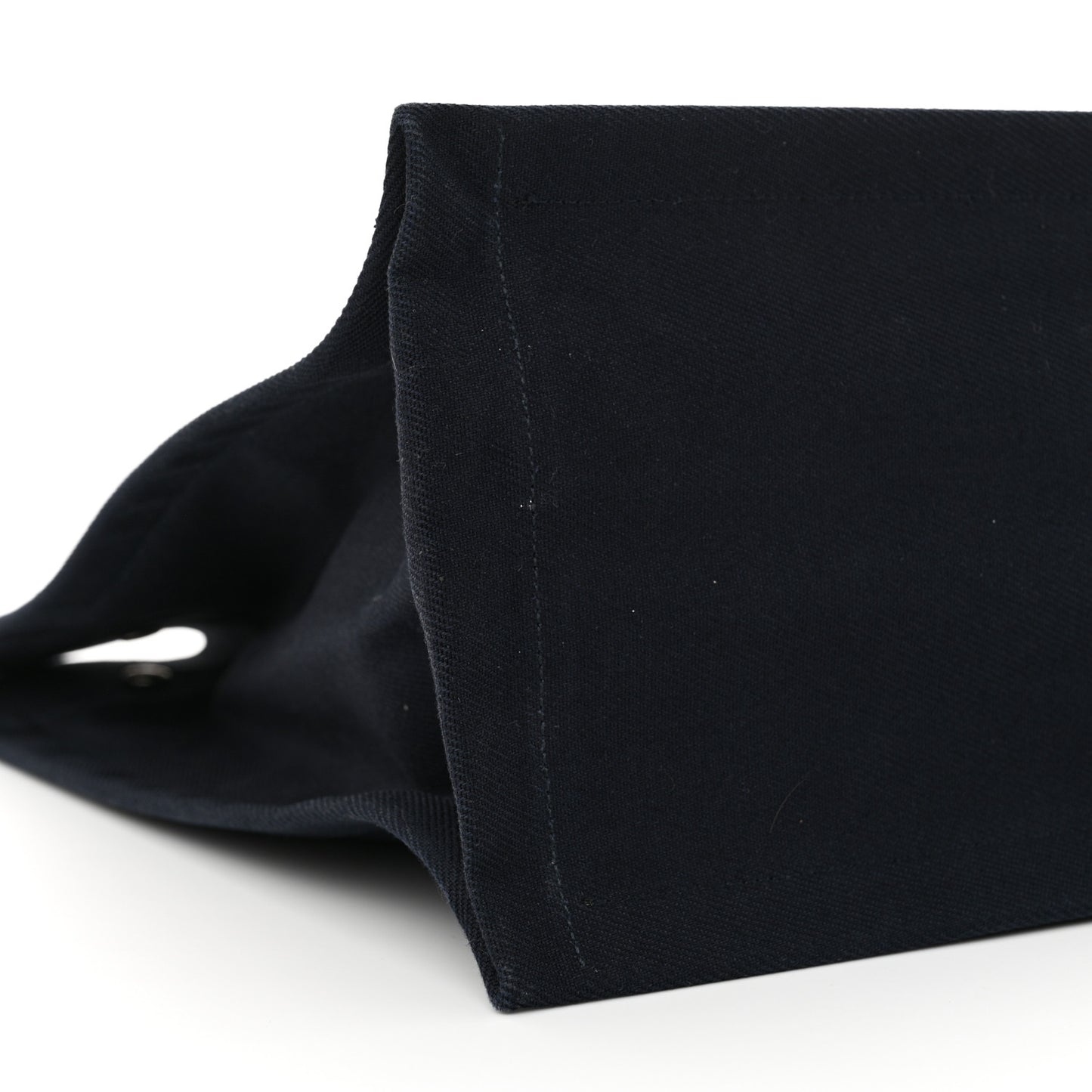 Linen Calfskin Rive Gauche Tote Navy