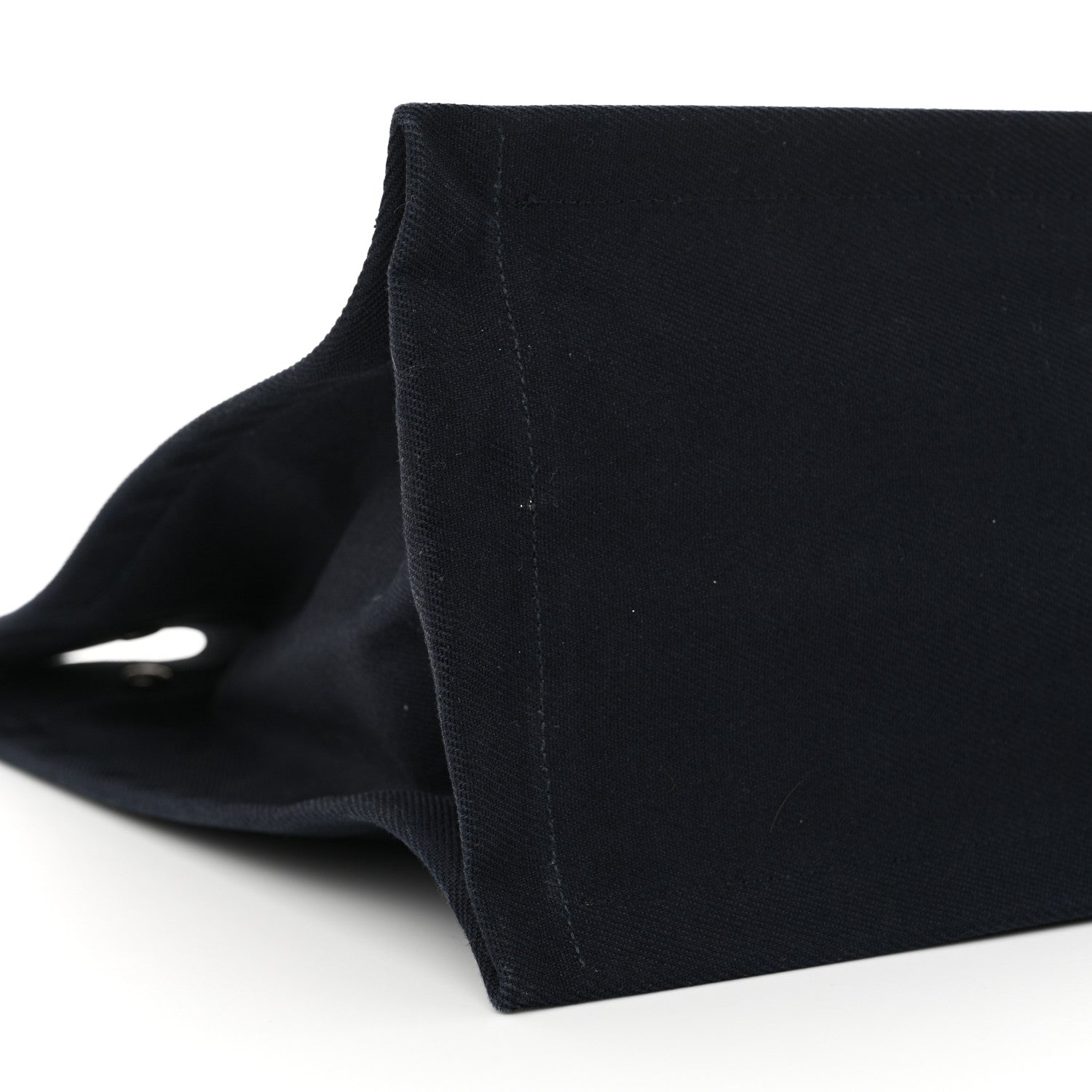Saint Laurent Linen Calfskin Rive Gauche Tote Navy 9 of 12