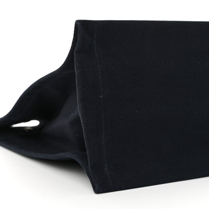 Saint Laurent Linen Calfskin Rive Gauche Tote Navy 9 of 12