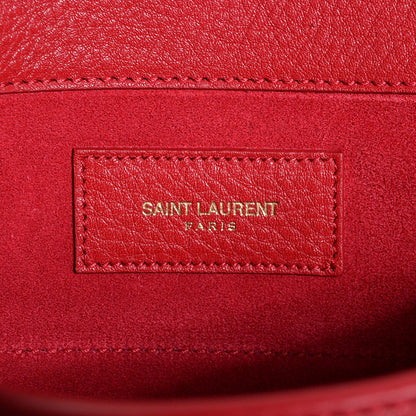 Saint Laurent Calfskin Medium Muse Two Red 6 of 7