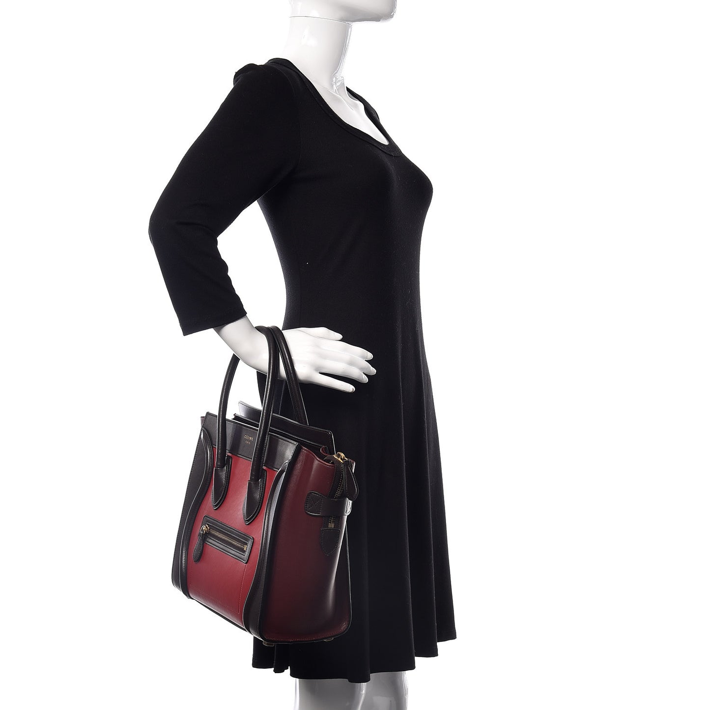 Smooth Calfskin Micro Tri-Color Luggage Multicolor