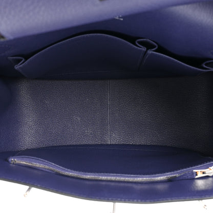 Hermes Taurillon Clemence Jypsiere 31 Bleu Encre 5 of 13