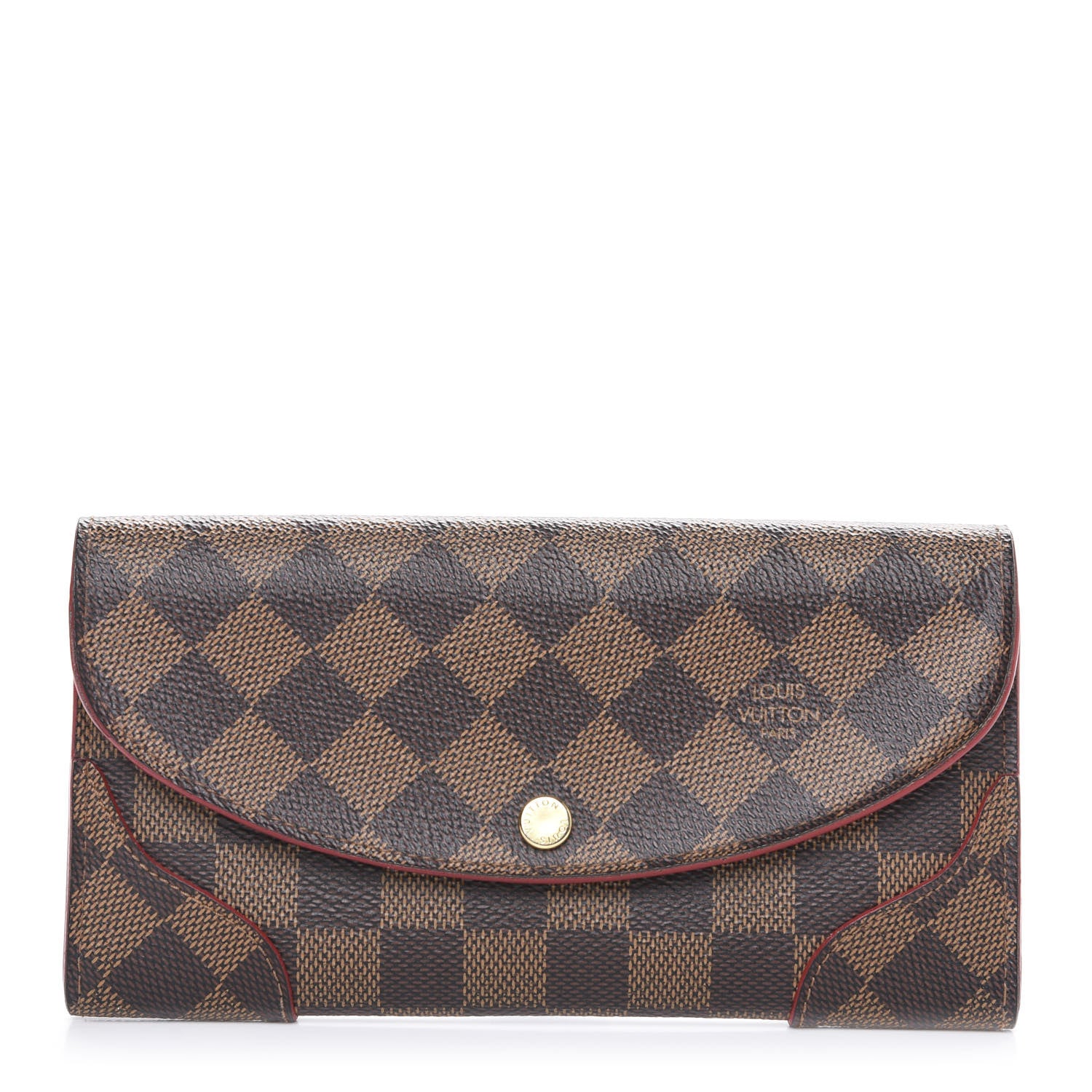 Louis Vuitton Damier Ebene Caissa Wallet Cherry 1 of 11