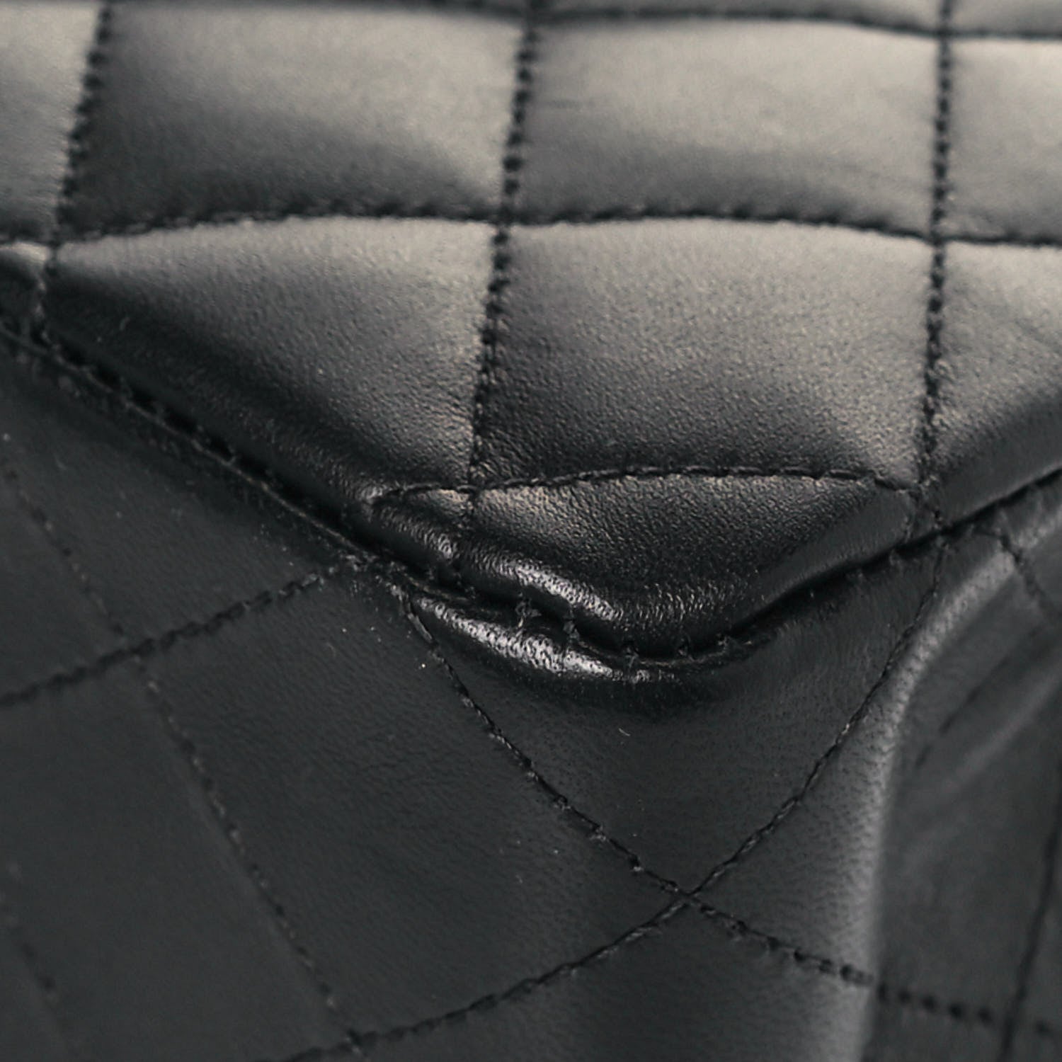 Chanel Lambskin Quilted Medium Double Flap Black 12 of 14