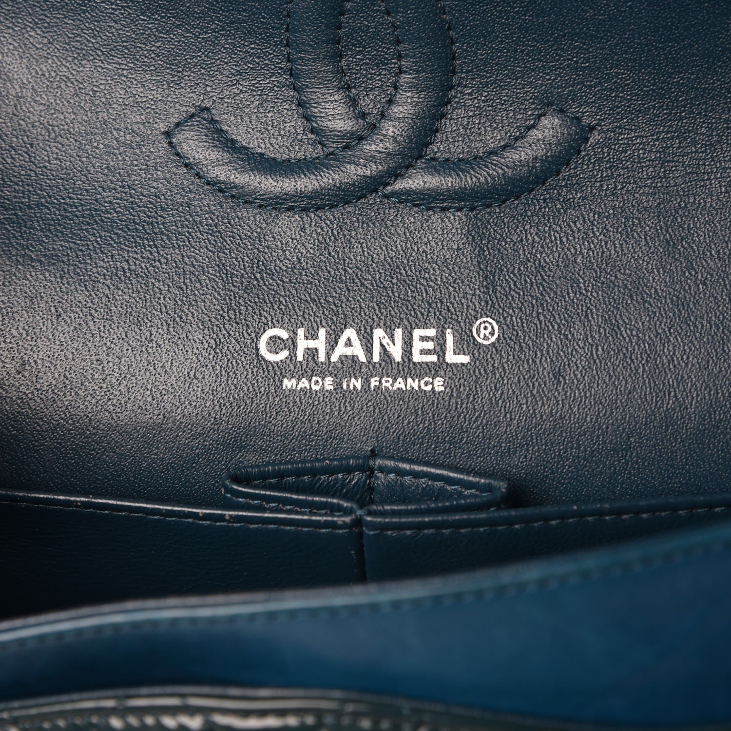 Chanel Patent Quilted Medium Double Flap Turquoise 7 of 13